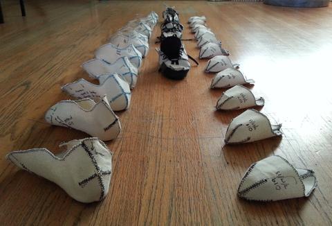 19 toeboxes and 10 heel cups later, we’re finally putting some shoes together.