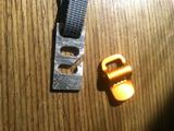 Gold: original ladder lock. Silver: custom ladder lock.